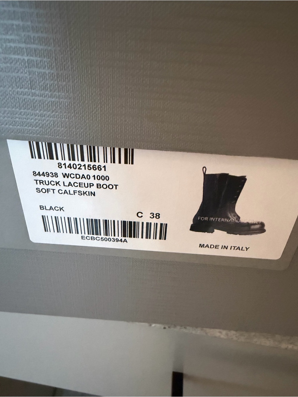 Balenciaga Black Truck Laceup Moto Boot